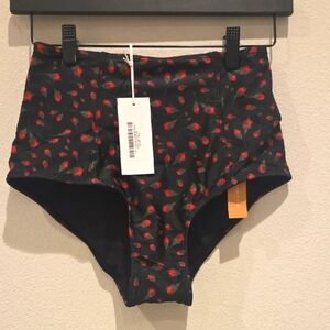 NWT Reformation Mandalay Mina High Rise Bottom Black Roses